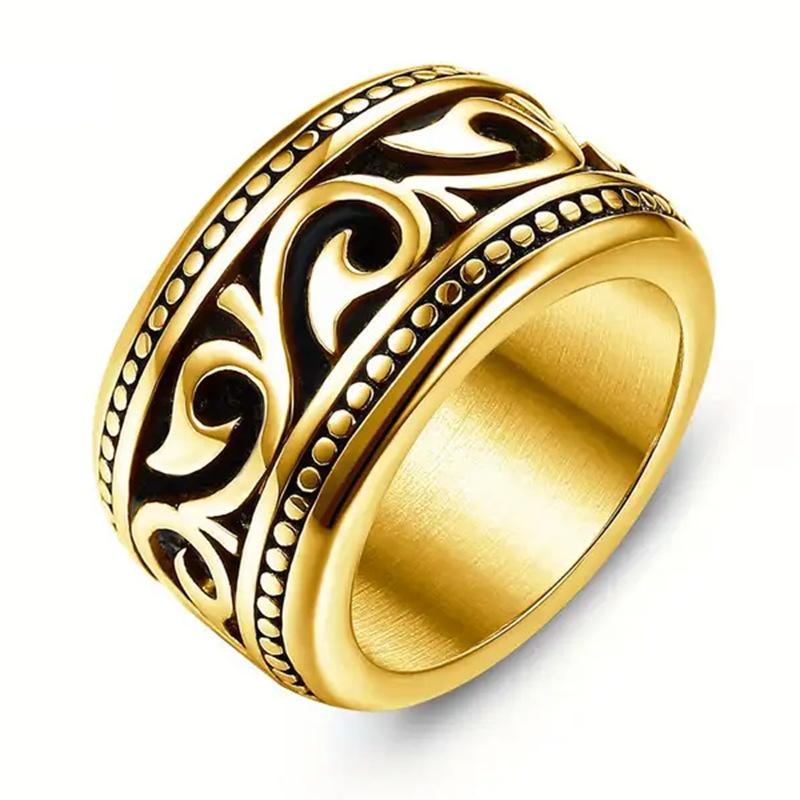 Celtic Triangle Knot Cast Titanium Steel Ring European and American Men's Jewelry Ring