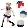 Аниме My Hero Academy Косплей Костюм Boku No Hero Academia Himiko Toga JK Униформа Свитер Парик Костюмы на Хэллоуин для женщин