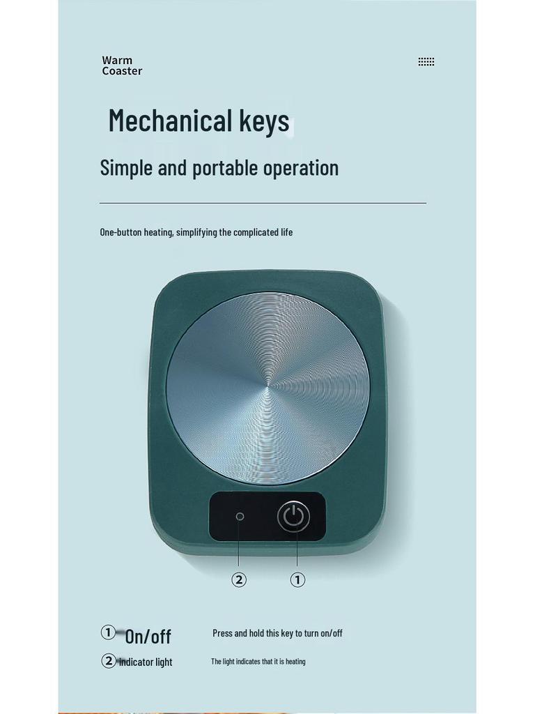 Умная подставка с подогревом 55°: Подогреватель чашек с постоянной температурой для горячих напитков