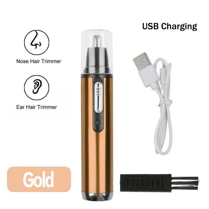 Non-Toxic Electric Nose Hair Clipper Rechargeable Multi Kinetic Shaving Two In One Unisex Fully Automatic Washable Shaving Nose Trimmer