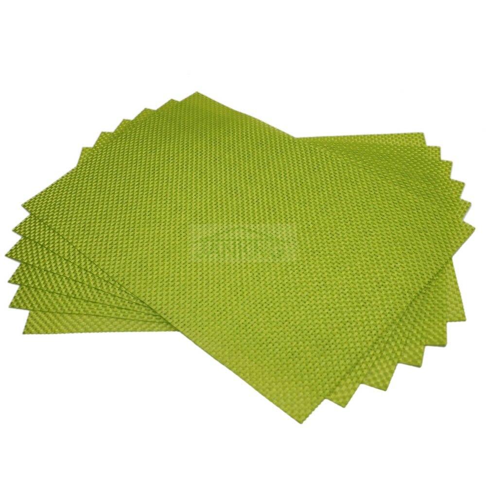 6 шт., экологически чистый разноцветный плед из ПВХ, набор ковриков для столовых приборов, золотой коврик для обеденного стола, противоскользящий теплоизоляционный коврик для столовых приборов