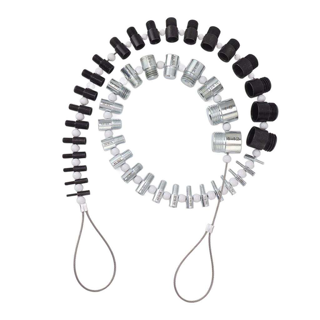 Nut and Bolt Thread Checker 44 Male Female Thread Identifier Gauges 23 Inch and 21 Metric Sizes