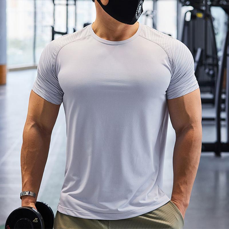 Мужская спортивная футболка с коротким рукавом, легкая атлетика, бег, быстросохнущая спортивная одежда, футболки, мужская лучшая толстовка для тренировок и упражнений