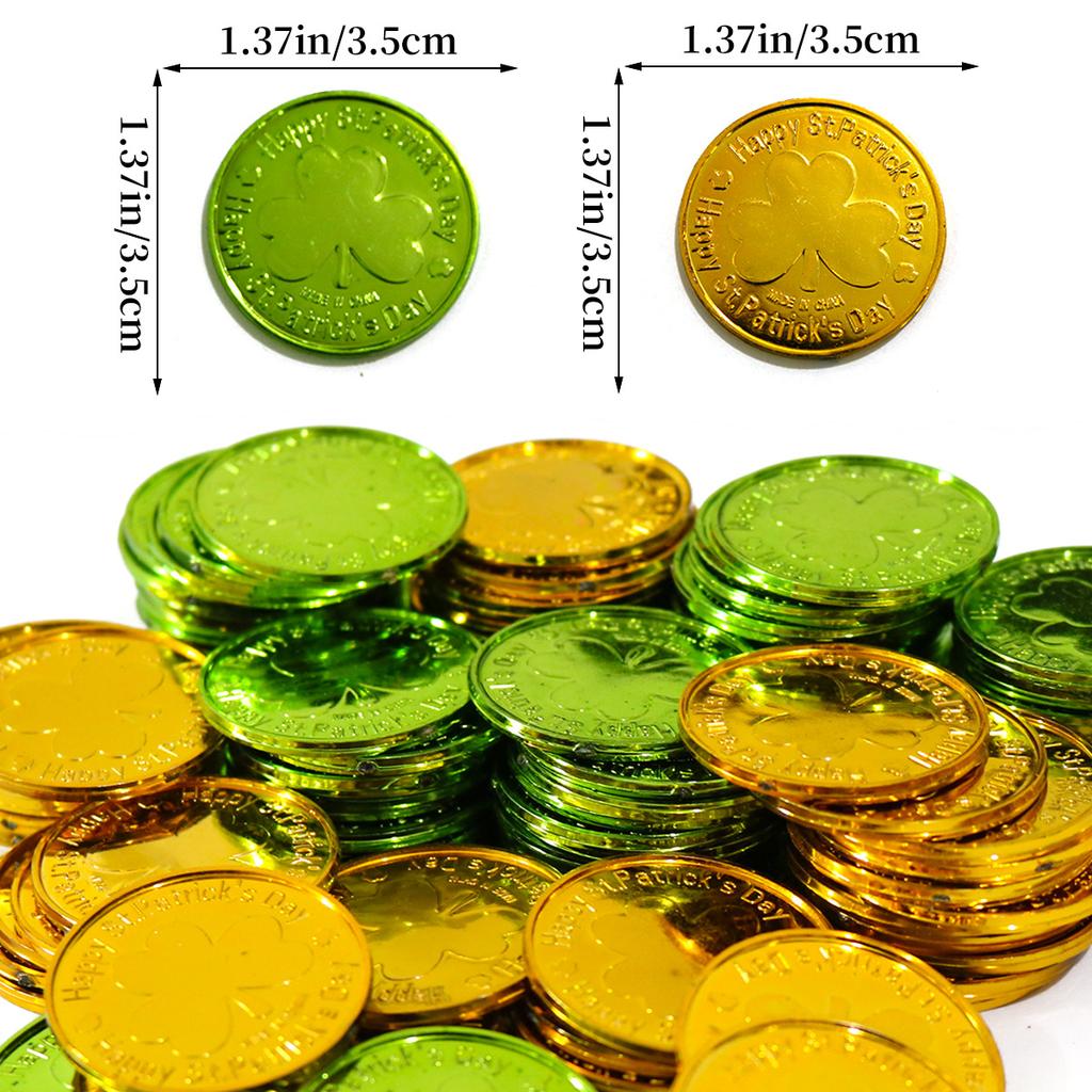 Улица. День Святого Патрика Тематическое настольное украшение Ирландский фестиваль Клевер Клевер Золотые монеты