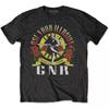Guns N 'Roses Пистолет Цветок Группа Винтажный Рок Свободный Тренд Бренд Свободная Футболка Оверсайз Мужская и Женская Удобная и Дышащая