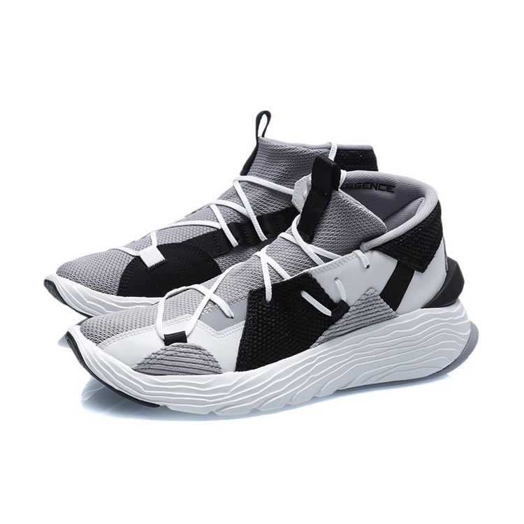 Li Ning Kung Fu Winterized Low Top Basketball Shoes Men Sneakers Gray Black AGBQ073-2