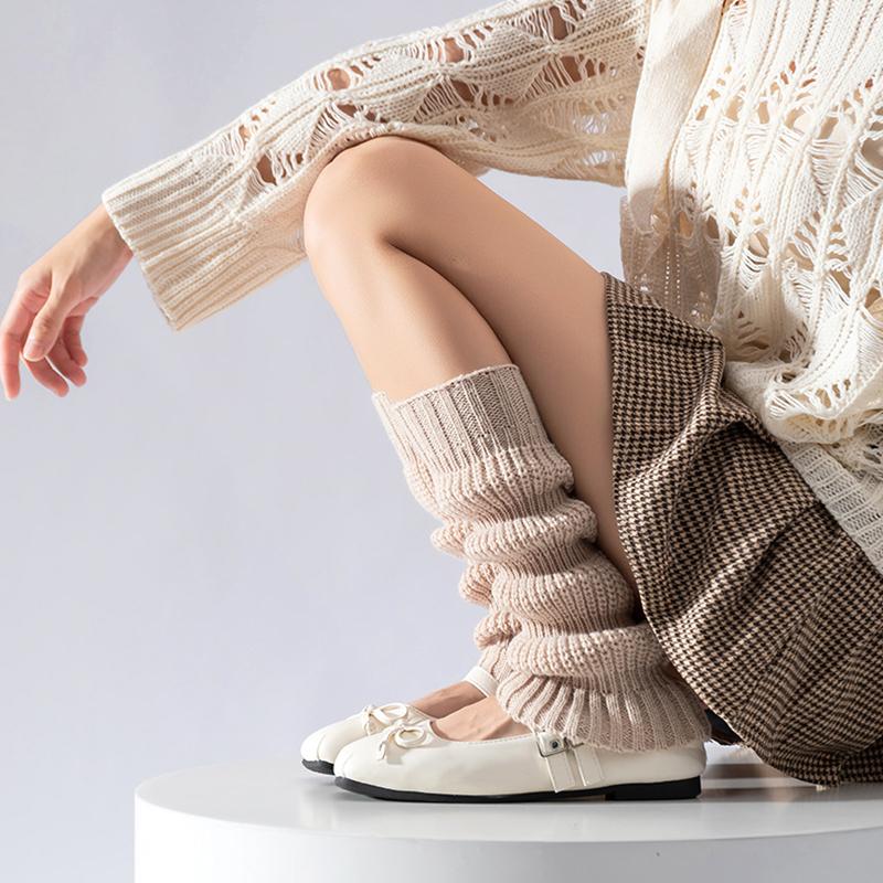 1 пара носков-фонариков, ворсовые носки, трикотажные, средняя часть, сохраняющие тепло, манжеты для ботинок