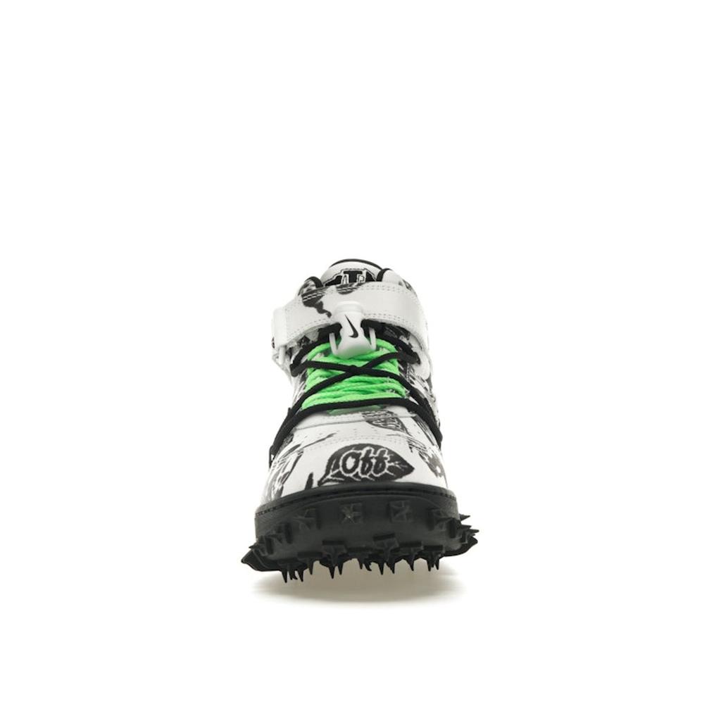 Nike Off-White x Air Force 1 Mid SP Leather Grim Reaper Мужские кроссовки черные DR0500-102