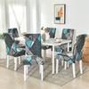 1/2/4/6 Pieces Printed Chair Cover Washable Big Elastic Kitchen Chair Covers Stretch Seat Slipcovers For Dining Room Home Decor