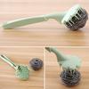 Long Handle Wire Ball Home Kitchen Steel Cleaning Pot Dish Brush Washing