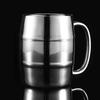 420/320 мл кухонная обычная чашка из нержавеющей стали с двойными стенками для кофе, пива, молока