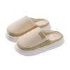 New Cotton Slippers Autumn and Winter Indoor Thick Bottom Warm Household Fleece Bag and Wool Slippers