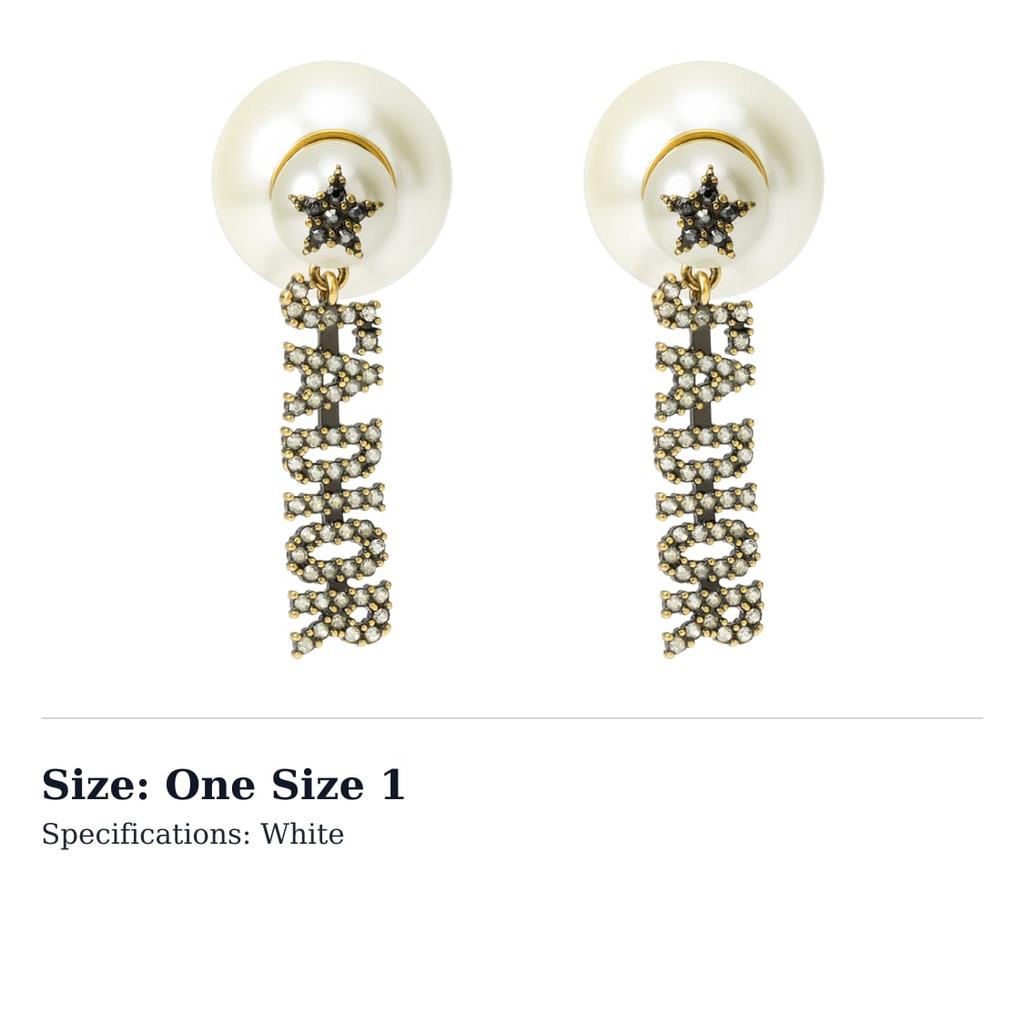 Dior 2010s star-detail rhinestone earrings E1229TRICY-D908