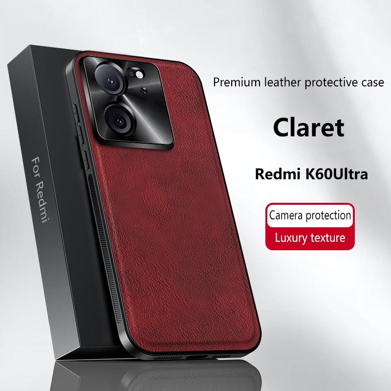 Для Redmi K60 Ultra Чехол Магнитный Элегантный Кожаный Износостойкий Объектив Полностью Закрытый Нескользящий Защита Края Чехол-Накладка