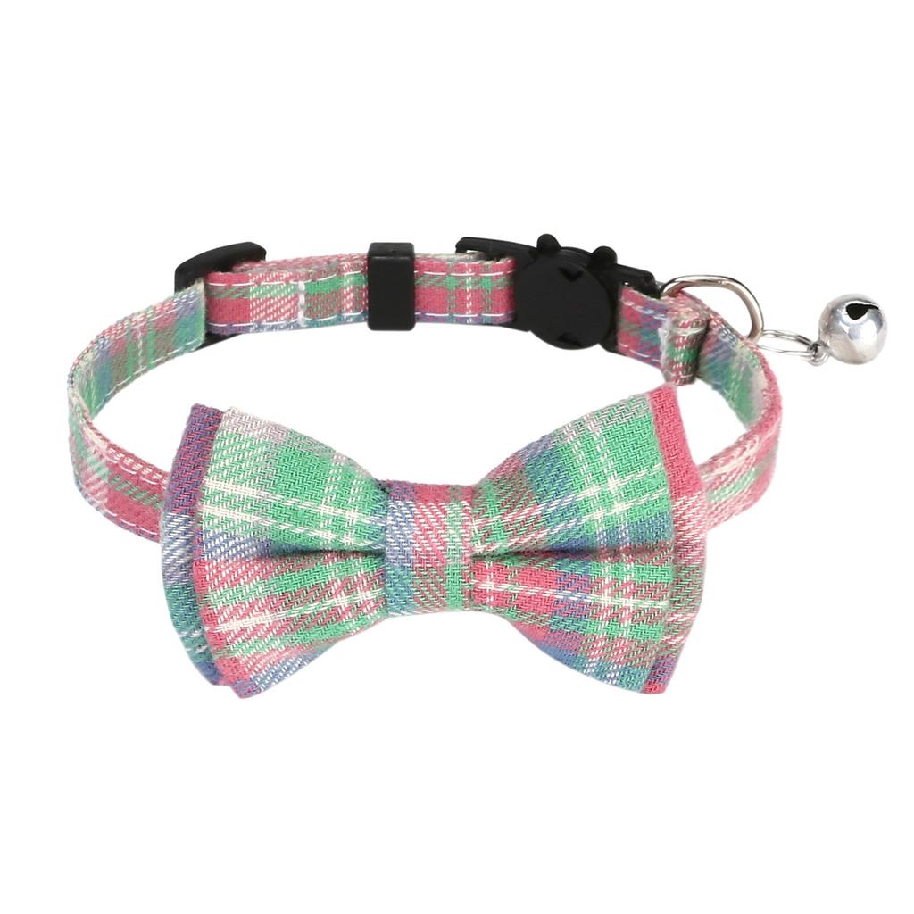 Pet Collar Bow English Collar Strap, Head Safety Socket Dog Collar With Bow And Bell For Dogs, Cats And Rabbits