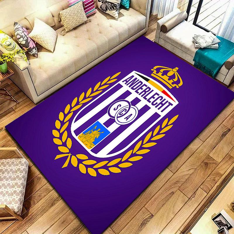 Royal Sporting Club Anderlecht Carpet Rug for Living Room Bedroom Home Sofa Decoration,Kids play Non-slip Floor Mat