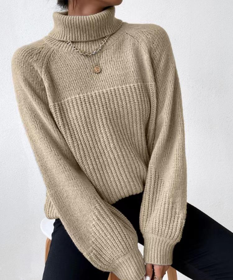 Autumn Women Sweaters Winter Lady Pullover Tops Female Clothes Turtleneck Knitted Basic 2024 Solid Tees Shirt