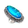 Blue Triplet Opal Handmade 925 Sterling Silver Jewelry Ring Size 7 T6g03