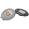 Для Cadillac ATS BLS CTS CT4 SLS SRX STS XT4 Escalade Deville DTS 6.2X6.5CM ABS Боковая наклейка на крыло автомобиля Эмблема на задний багажник