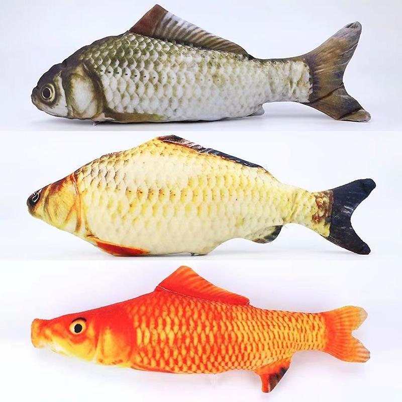 Игрушка для кошек и рыбок Catnip Pets Supplies for Cute Cat Toys Интерактивная симуляция скрежета зубов Fish Cat Mint Fidget Toy для котенка