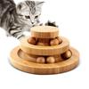 SunStarsPets Wooden Cat Rotating Ball No Assembly Cat Play Stress Exercise Natural Safe Loneliness Relief Tower, Required, Non-Stop Rotation, Toy,