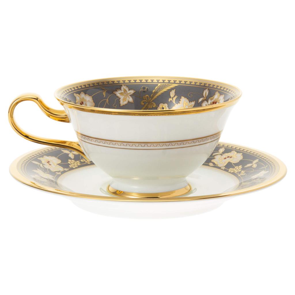 Noritake Изысканный набор чашка и блюдце из костяного фарфора (Пара) (Для кофе и чая) 220 куб.см (Y6988/4403)