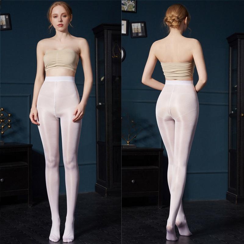 2025 новые 70D масляные глянцевые утягивающие леггинсы колготки большого размера 5XL с высокой талией, корректирующие живот, блестящие колготки для йоги для женщин