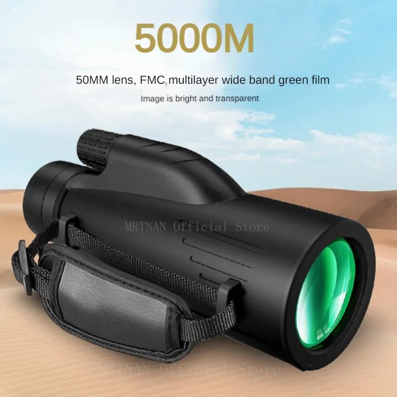 Портативный зум-телескоп HD 5000 м, складной мини-мощный телескоп на большие расстояния для охоты, спорта, отдыха на природе, кемпинга, путешествий