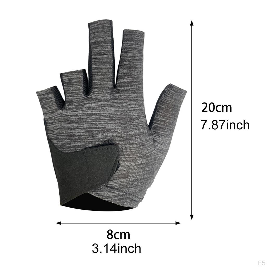Billiard Glove Left Hand Training Gym Adult Comfortable Gloves with Separate Fingers