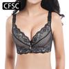 CFSC Женский Бюстгальтер Большого Размера Однотонный Бюстгальтер С Принтом Кружева Собирает Грудь