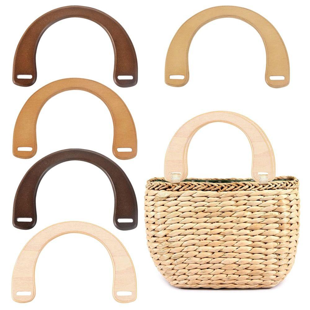Accessories Detachable Handbag Handles Handbag Band Handle Wooden Bag Handles Shoulder Bag Strap