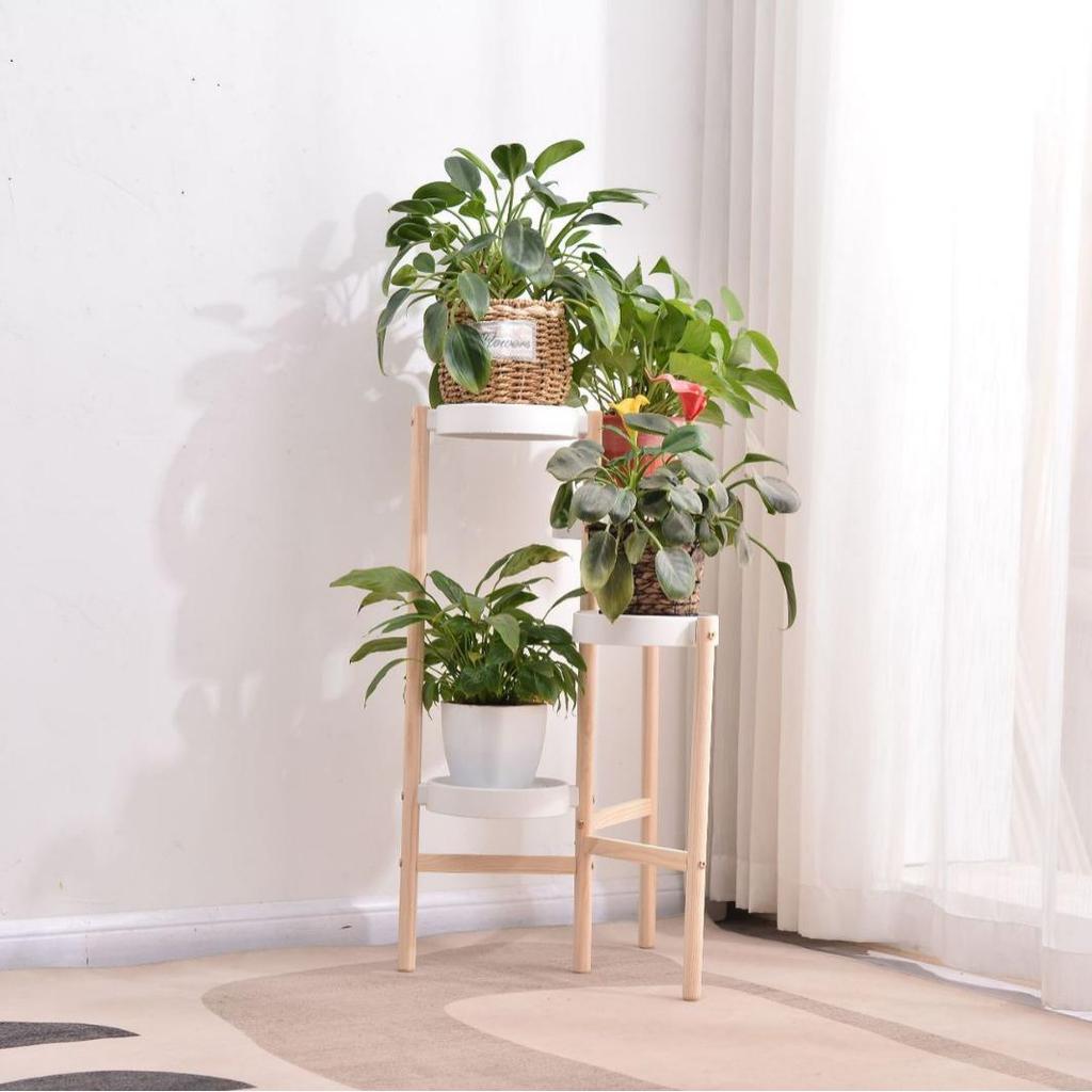 Modern Nordic Multi-Layer Indoor/Outdoor Flower Stand for Living Room or Balcony