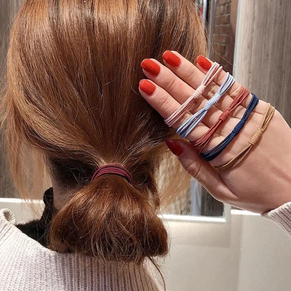 20 шт. Красочные женские резинки для волос, прочные резинки для волос, веревки, скранчи, аксессуары для волос