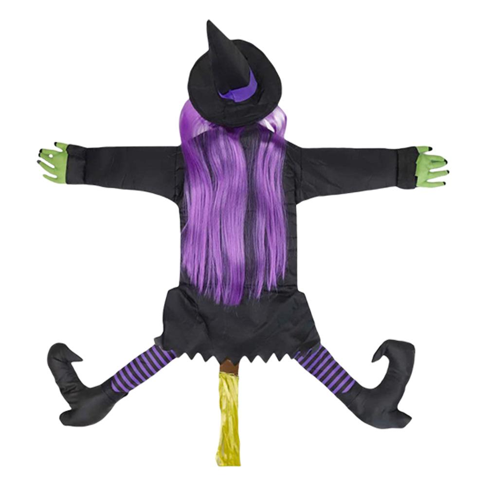 Halloween Crashing Witch Into Tree Witch Flying Prop Halloween Decoration Flying Witch Hitting Tree Funny Door Porch Tree Decors