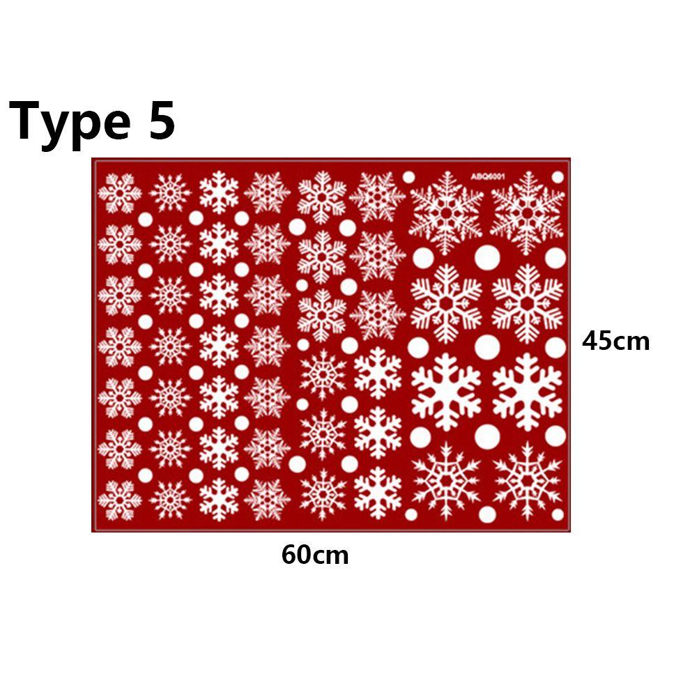 1 Set Vinyl Ornament Christmas Wall Art Wall Stickers Snow Flakes Decals Shopwindow Decor