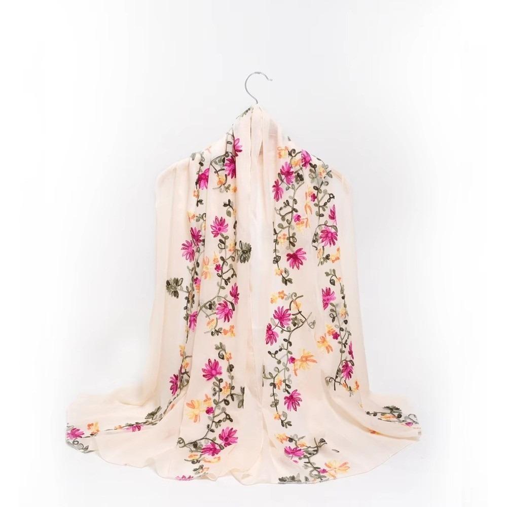 Literary National Style Long Scarf Spring Summer Travel Sunscreen Shawl New Women's Scarves Gift