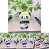 Adorable Plush Panda Keychain Plush Toy For Couples Gifts With Soft Short Fur