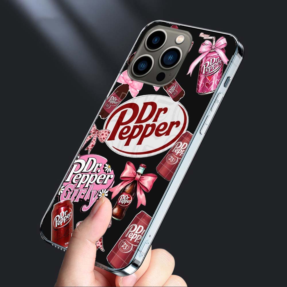 Чехол для телефона Вишневый D-Dr-P-Pepper Напиток Для Iphone 16E 15 Pro 14 Plus 17E 16 17 Pro Max Air 11 12 13 Mini Ударопрочный Capa Милый
