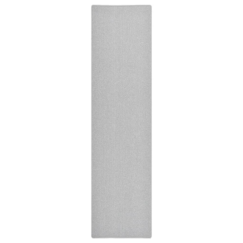 vidaXL Teppichläufer Hellgrau 80x300 cm