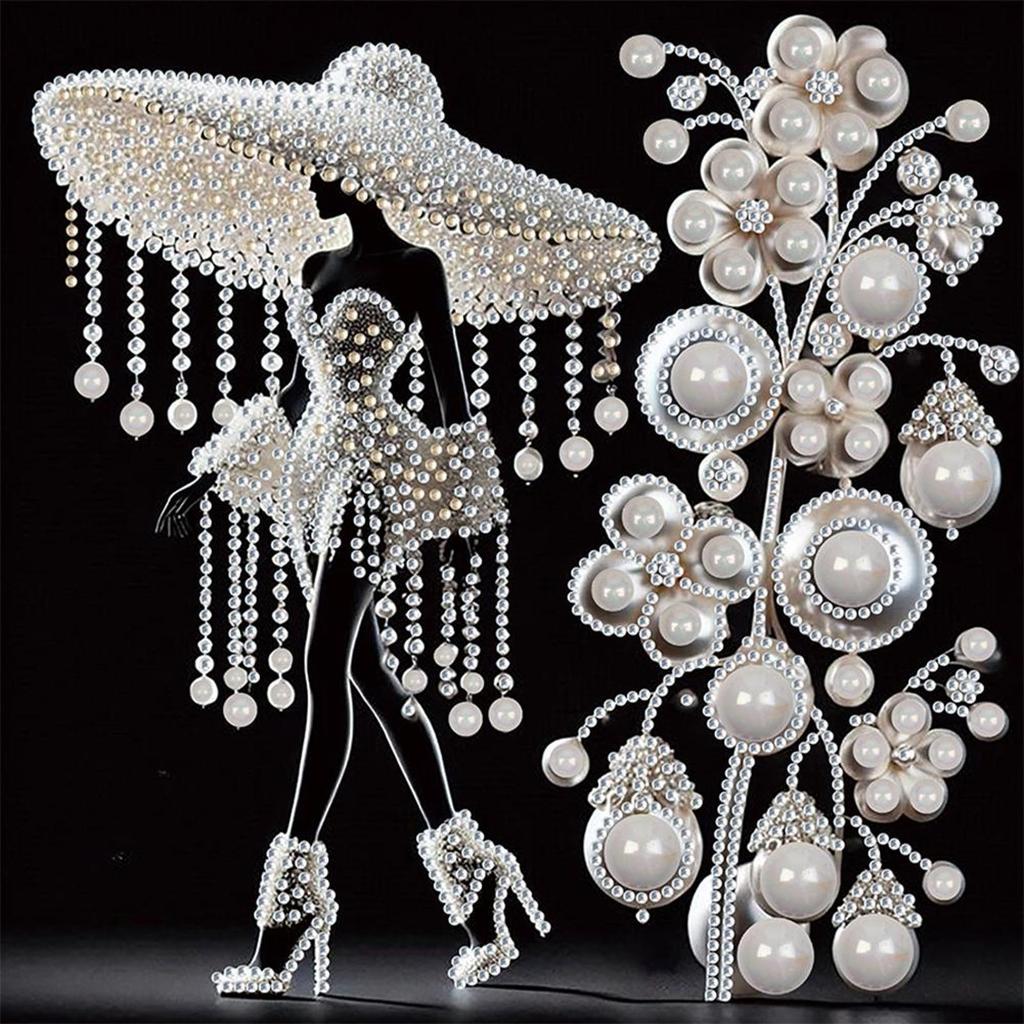 5D DIY Partial Special Shaped Drill Diamond Painting Kit Elegant Lady Decoration Home Decoration Gift