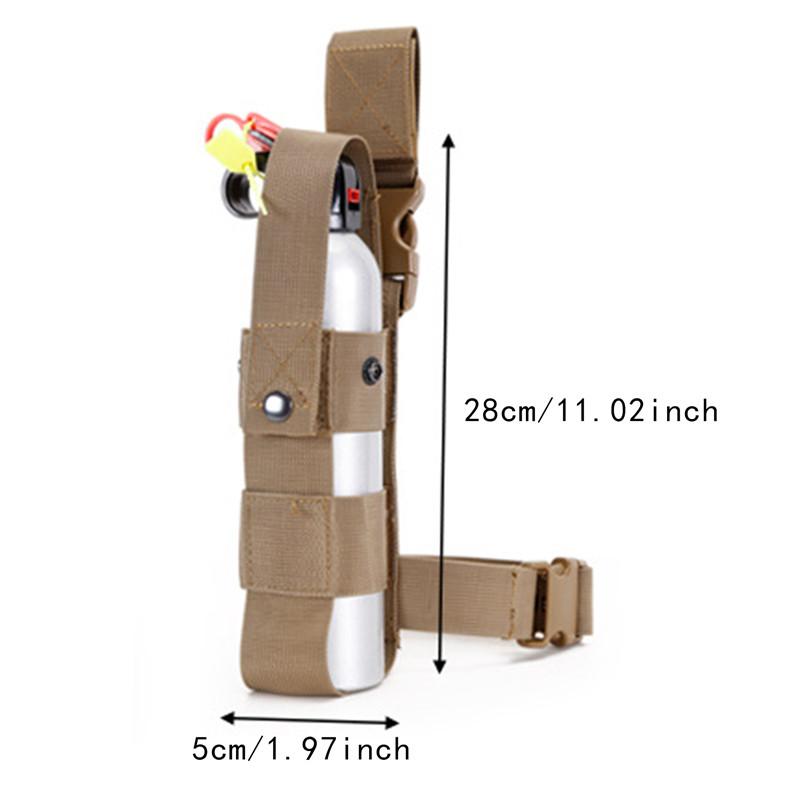 Кобура для бутылки с водой Drop Leg, тактическая, набедренная, для перцового распылителя, мини-огнетушителя MK9