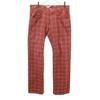 Клетчатые прямые брюки W36 Кирпичный тип Мужские Б/у