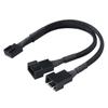 Black Sleeved 4 Pin Pwm Fan Cable Male To Female Pwm Extension Cables  Computer Fan