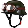 German Retro Motorcycle Helmet Unisex Four Seasons Harley Electric Bike Biker Half Cover Style Soldier Helmet