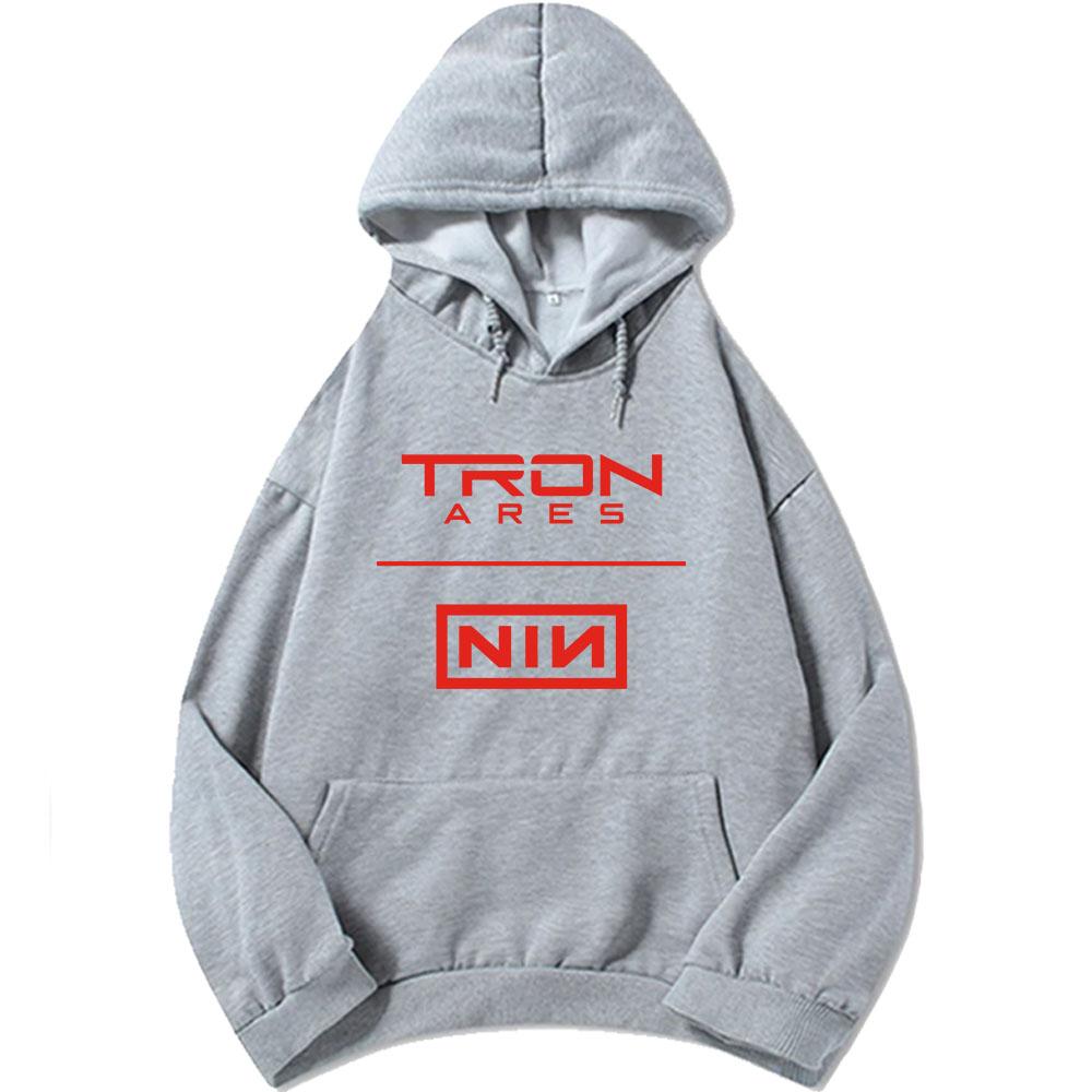 Nine Inch Nails Tron Ares Hoodies Fashion Band Album Graphic Print Sweatshirts Hooded Long Sleeve Male Sudaderas Winter Men Tops
