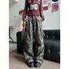 Осень и зима Новые американские джинсы High Street Washed Light Color для мужчин и женщин Прямые слегка расклешенные свободные широкие брюки