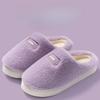 Cotton Slippers with Thick Soles and Fleece for Warmth Indoors and Comfortable Shoes for Women Outdoors