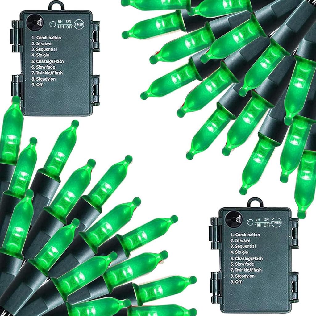 Многоцветная водонепроницаемая гирлянда Lala Bubble - Рождественская звездная штора с батарейным блоком