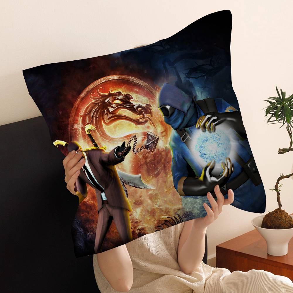 MMortal Kombat Pillow Cover for Bedroom Room and Living Room Sofa Decorative Cushion Cover