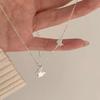 Серебряное Ожерелье-Бабочка для Женщин – Элегантное, Простое, Свежий Лесной Стиль Ключичная Цепочка